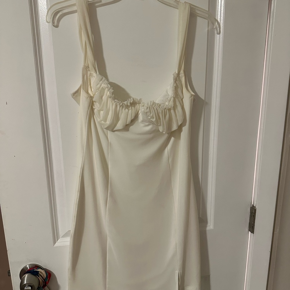 Princess Polly Cream Ruffle Chemise